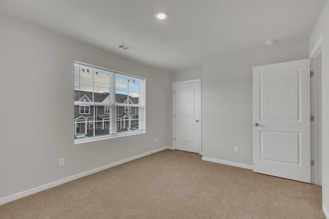 view of carpeted empty room