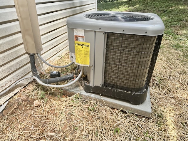 exterior details with central air condition unit