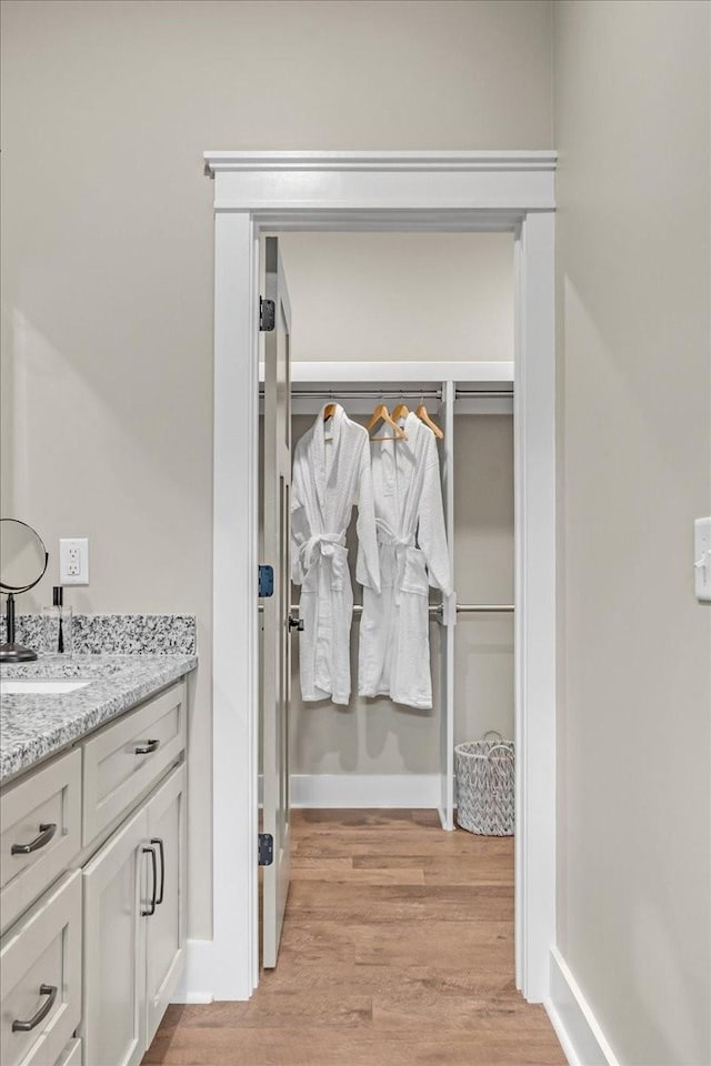 closet with sink