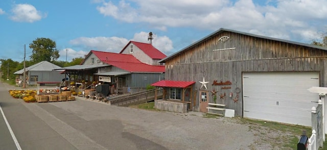 view of property featuring a garage