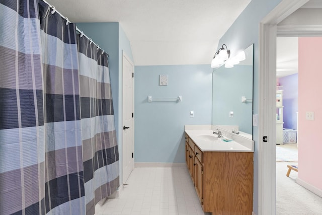 bathroom with vanity