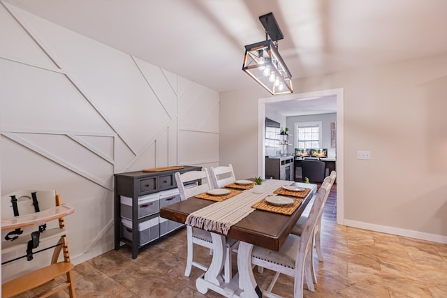 view of dining room