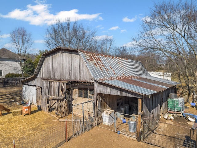 view of barn