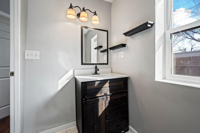 bathroom featuring vanity