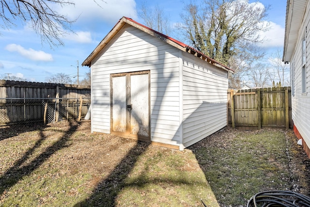 view of outdoor structure