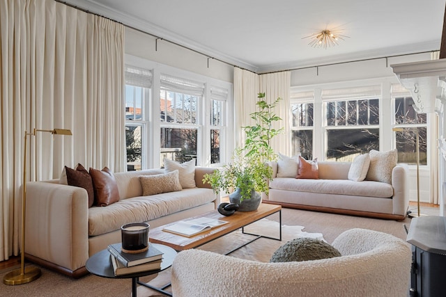 sunroom featuring a wealth of natural light