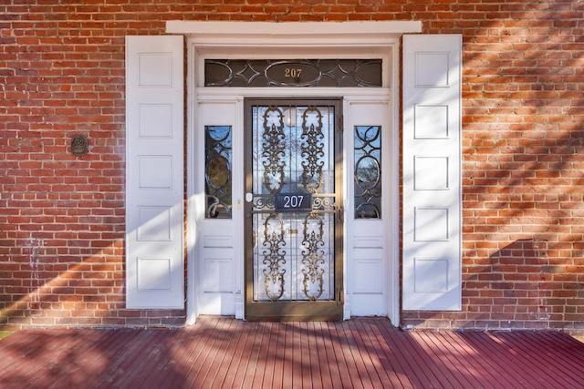 view of entrance to property