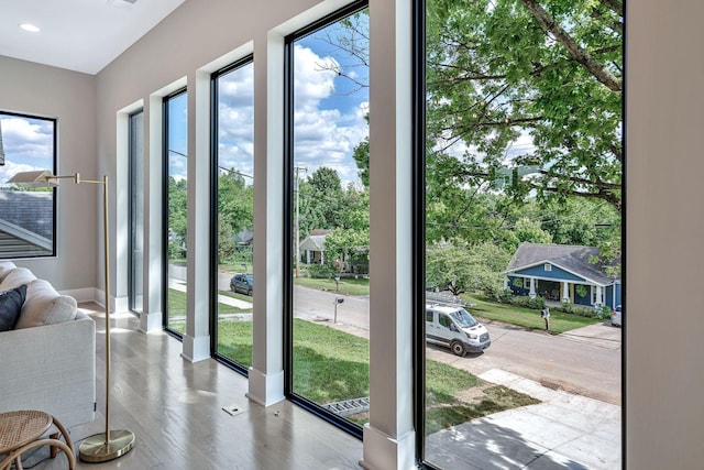 view of doorway to outside