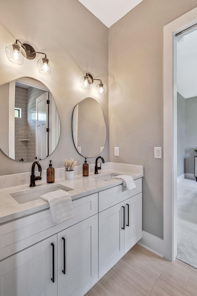 bathroom featuring vanity