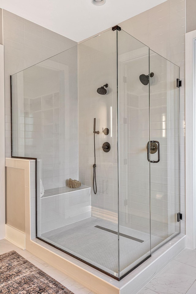 bathroom with walk in shower