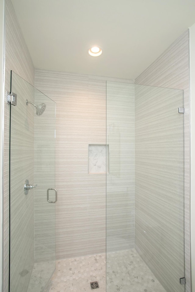 bathroom with an enclosed shower