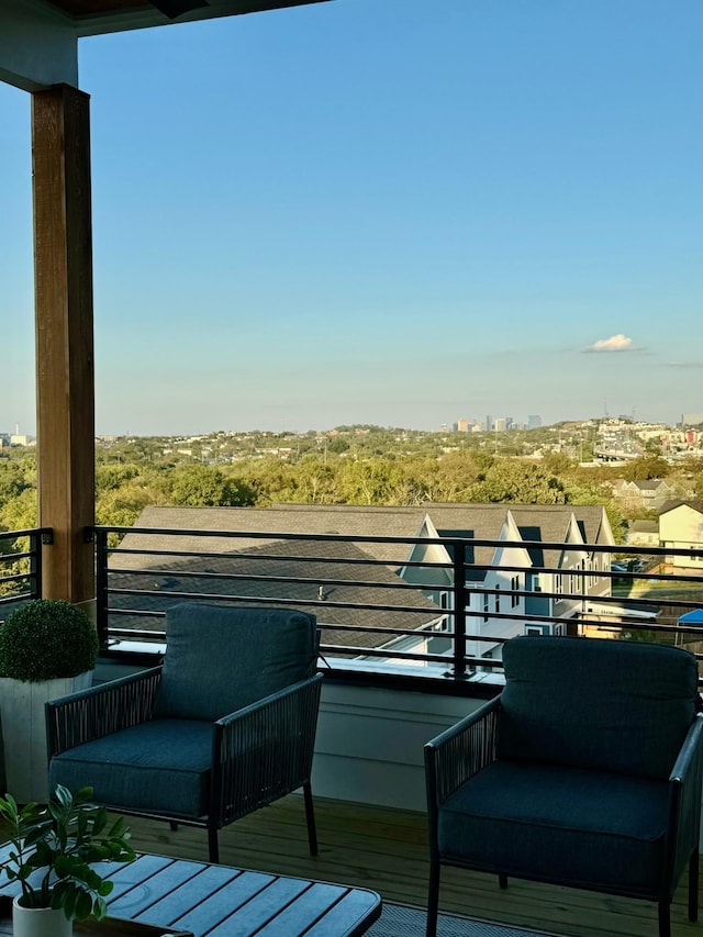 view of balcony