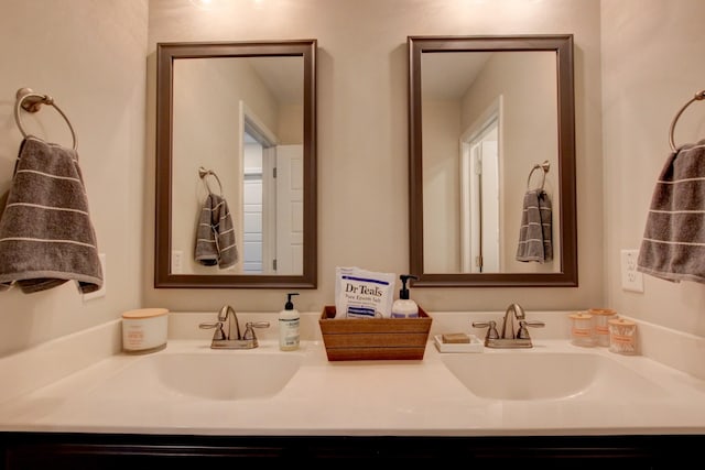 bathroom featuring vanity