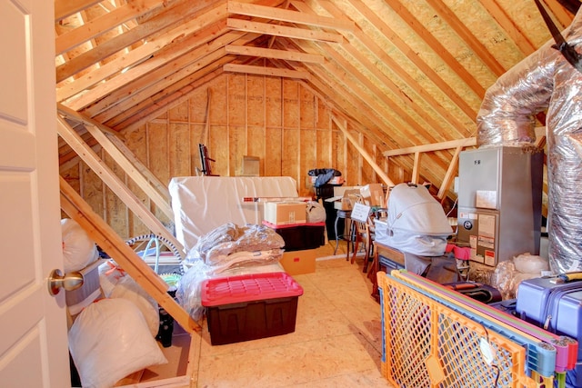 view of attic