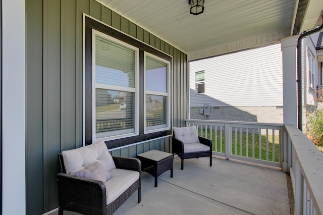 view of patio / terrace featuring covered porch