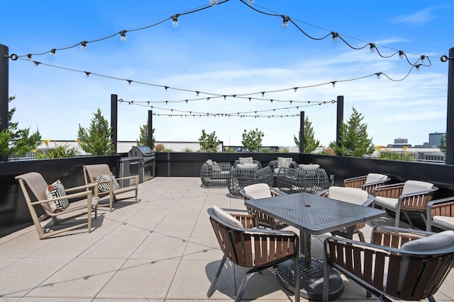 view of patio / terrace featuring grilling area