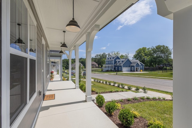 view of patio / terrace with a porch