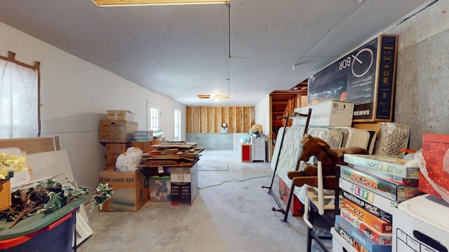 view of basement