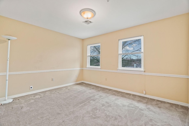 view of carpeted empty room