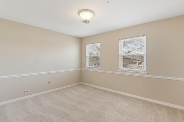 view of carpeted empty room