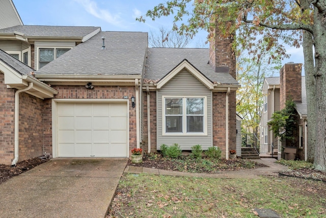 view of front of home featuring a garage