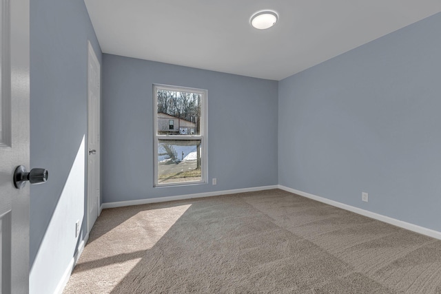 view of carpeted empty room