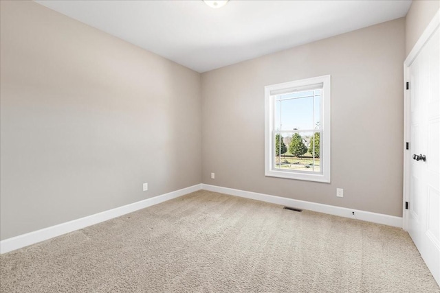 view of carpeted empty room