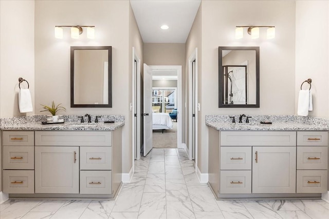 bathroom featuring vanity