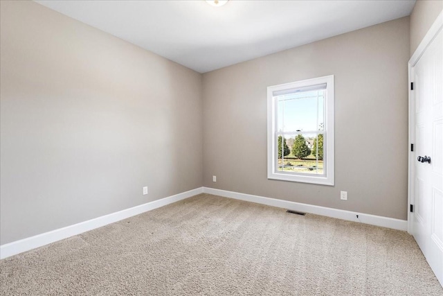 view of carpeted empty room