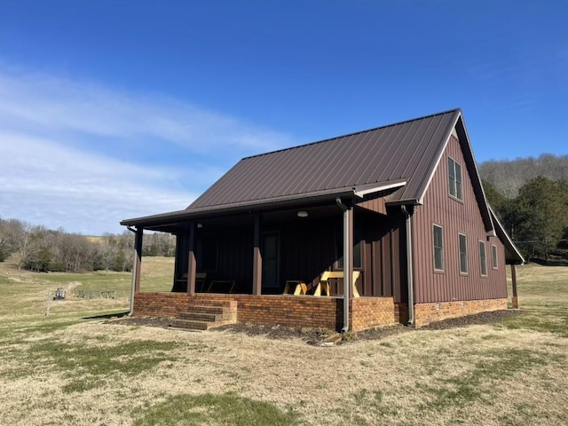 view of horse barn