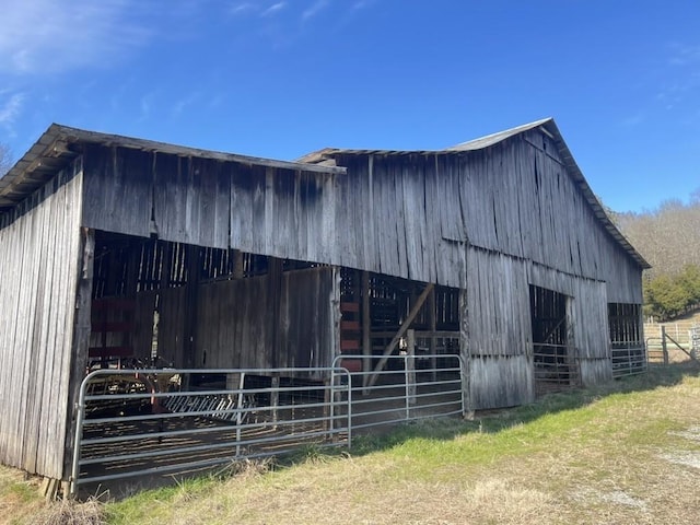 view of horse barn