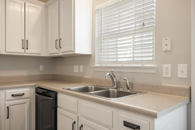 kitchen with white cabinetry and sink