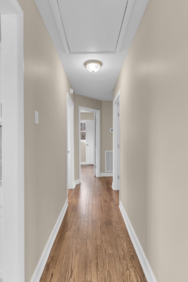 hall featuring light wood-type flooring