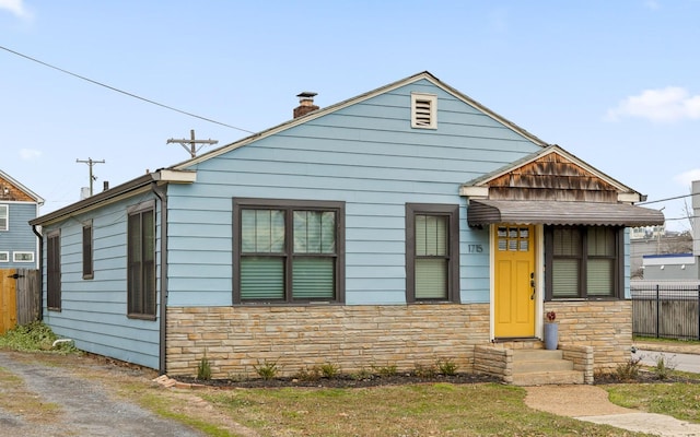 view of bungalow-style house