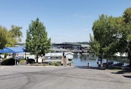 water view with a dock