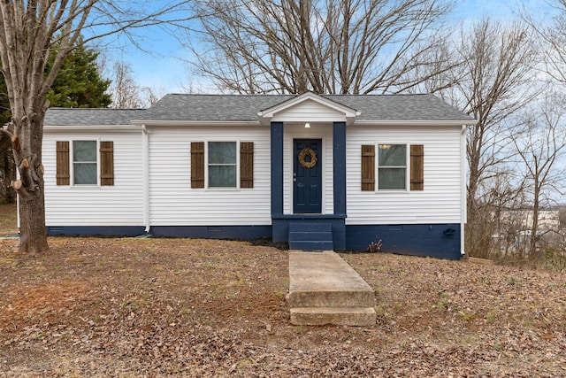 view of front of home