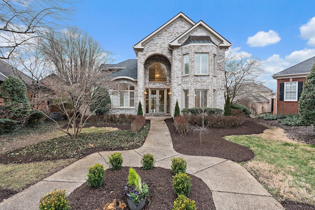 view of front facade with french doors