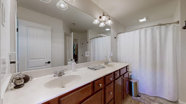 bathroom featuring vanity