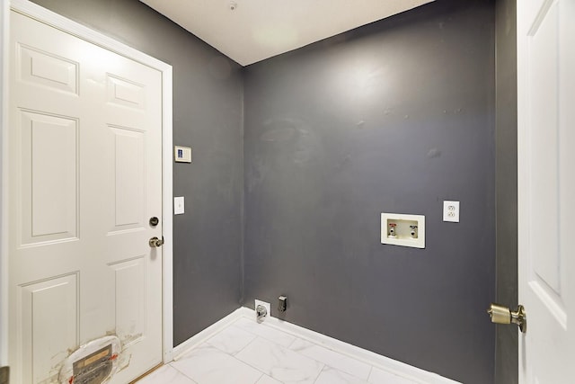 laundry room featuring hookup for a washing machine and hookup for an electric dryer