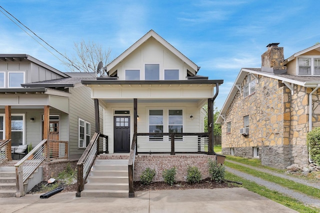 bungalow-style home with a porch