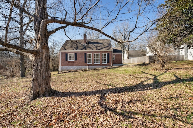 view of rear view of property