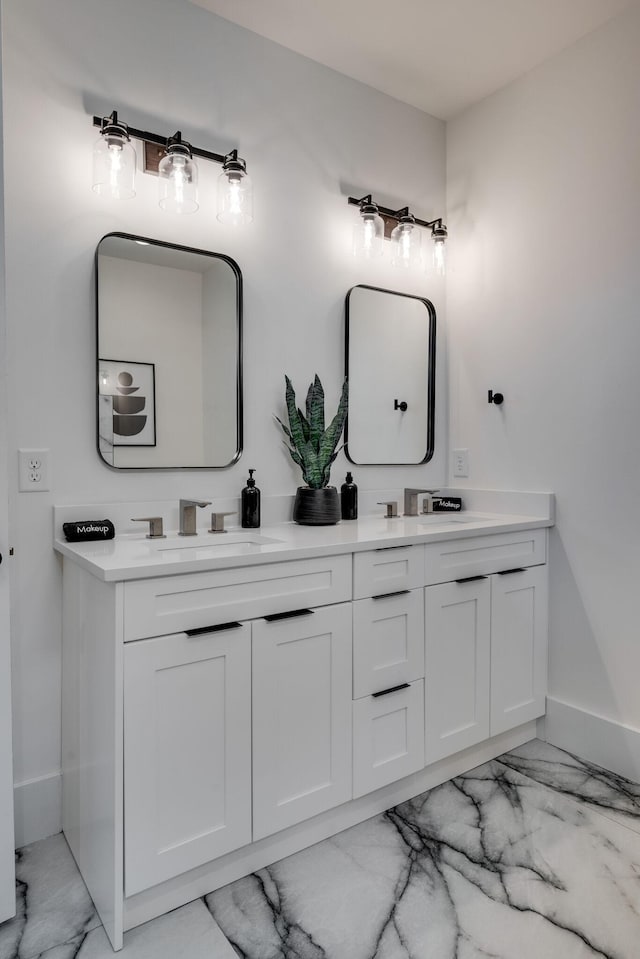 bathroom featuring vanity