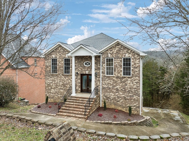 view of split foyer home