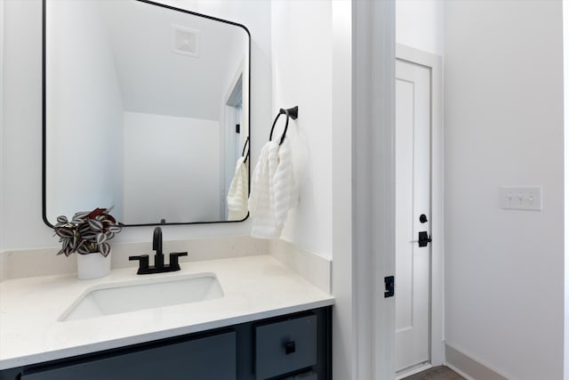 bathroom with vanity