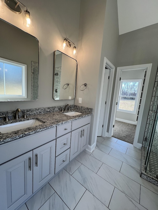 bathroom with vanity