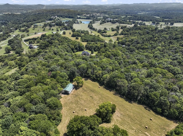 bird's eye view featuring a rural view