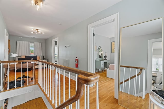 hallway featuring hardwood / wood-style floors