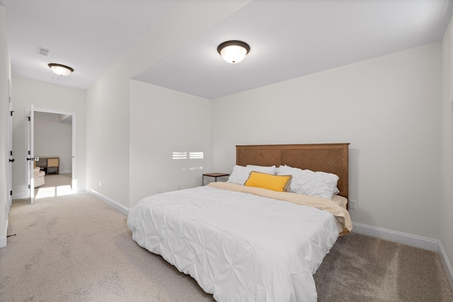 bedroom featuring carpet floors