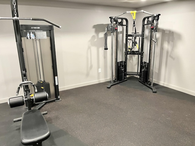 view of exercise room