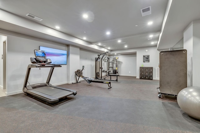 view of exercise room